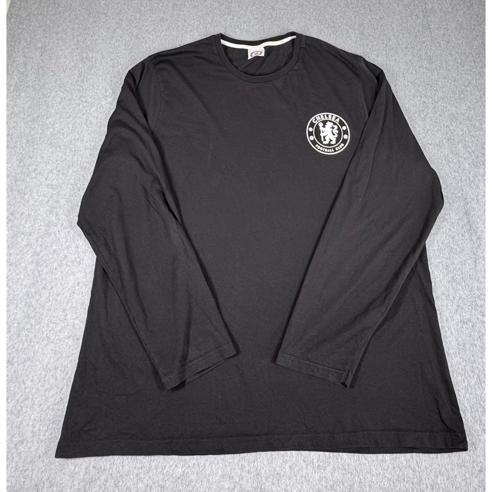 Chelsea FC Shirt Mens 3XL Black Long Sleeve Official Licensed Gear Taped